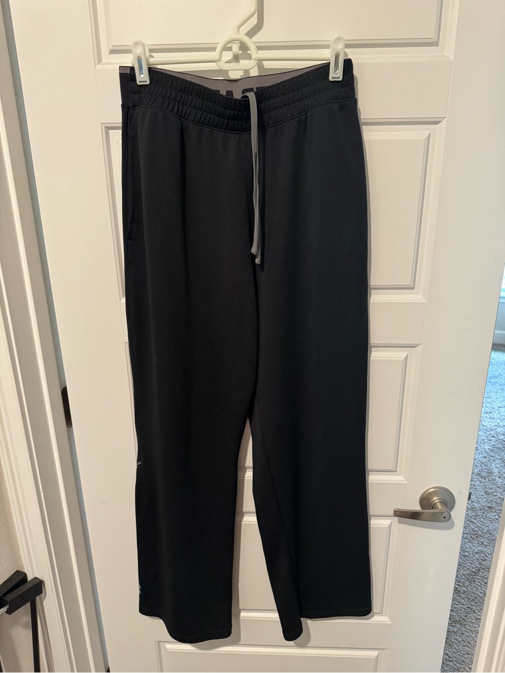 Under Armour Men's Black Jogger Pants with Gray Drawstring